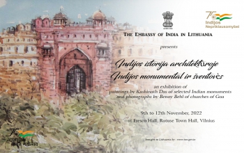 Press Release: Exhibition on India’s History in Architecture – Monuments and Churches of India to celebrate 75 years of India’s Independence in Lithuania